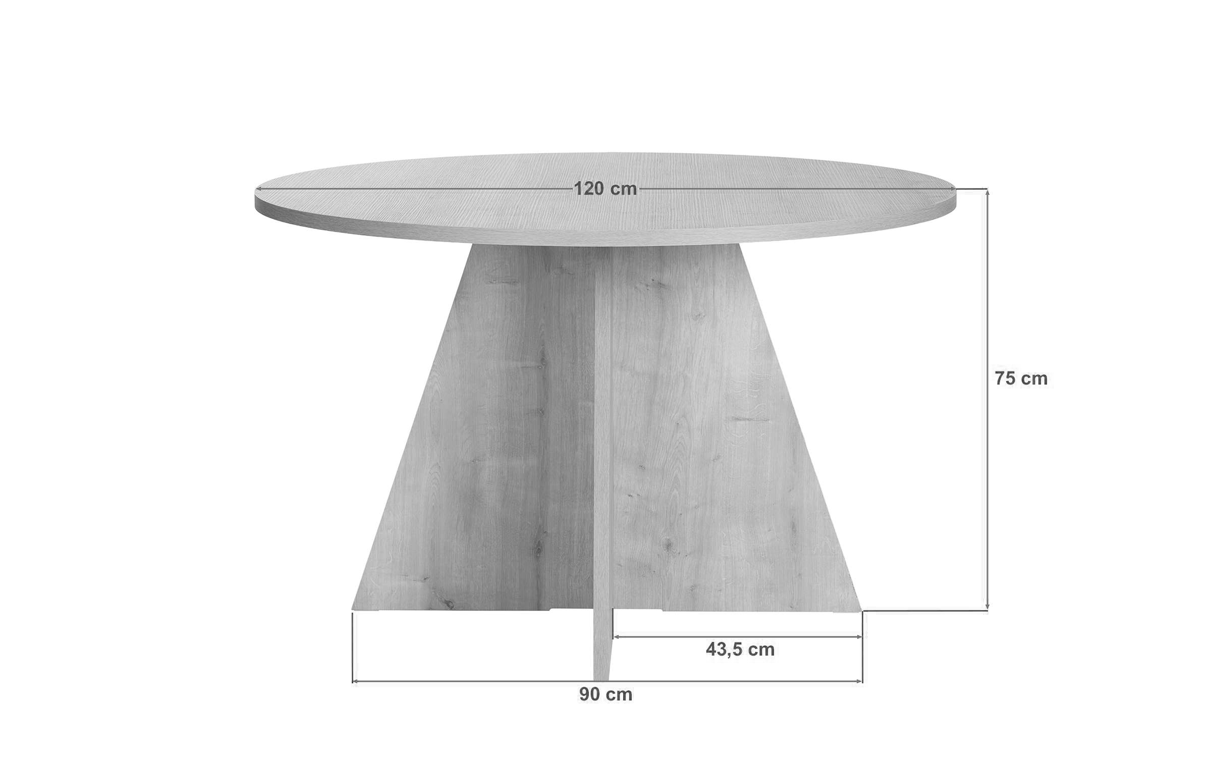 Masa dining Virela, decor travertin  2